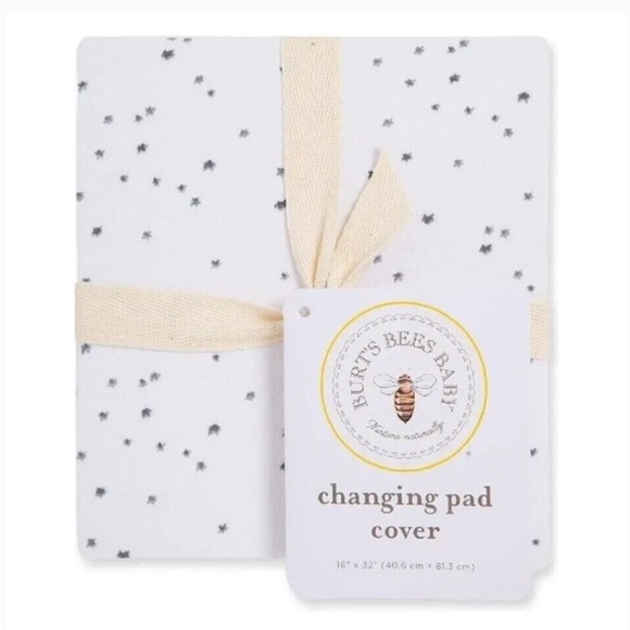 Organic Cotton Changing Pad Cover Burt’s Bees Baby - Picture 1 of 5